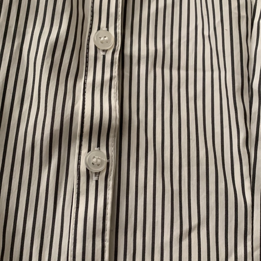 Striped button down collared blouse - Picture 4 of 5